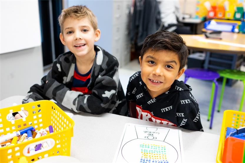 Students celebrate the 100th day of school